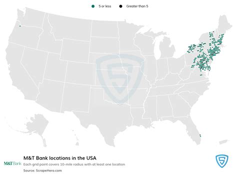 The bank also has 950 more offices in twelve states. . M and t bank locations